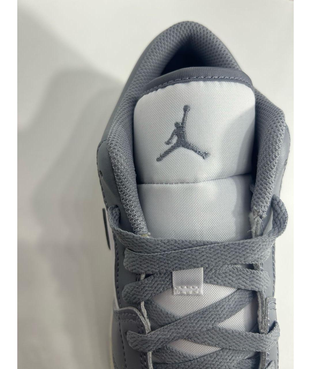 NIKE Серые кожаные кроссовки, фото 6