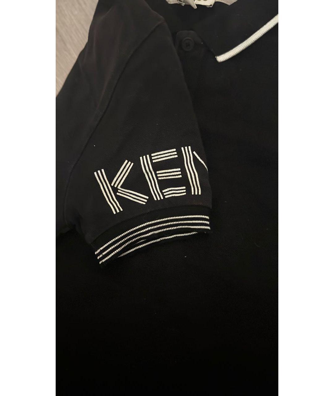 KENZO Темно-синяя детская футболка, фото 6