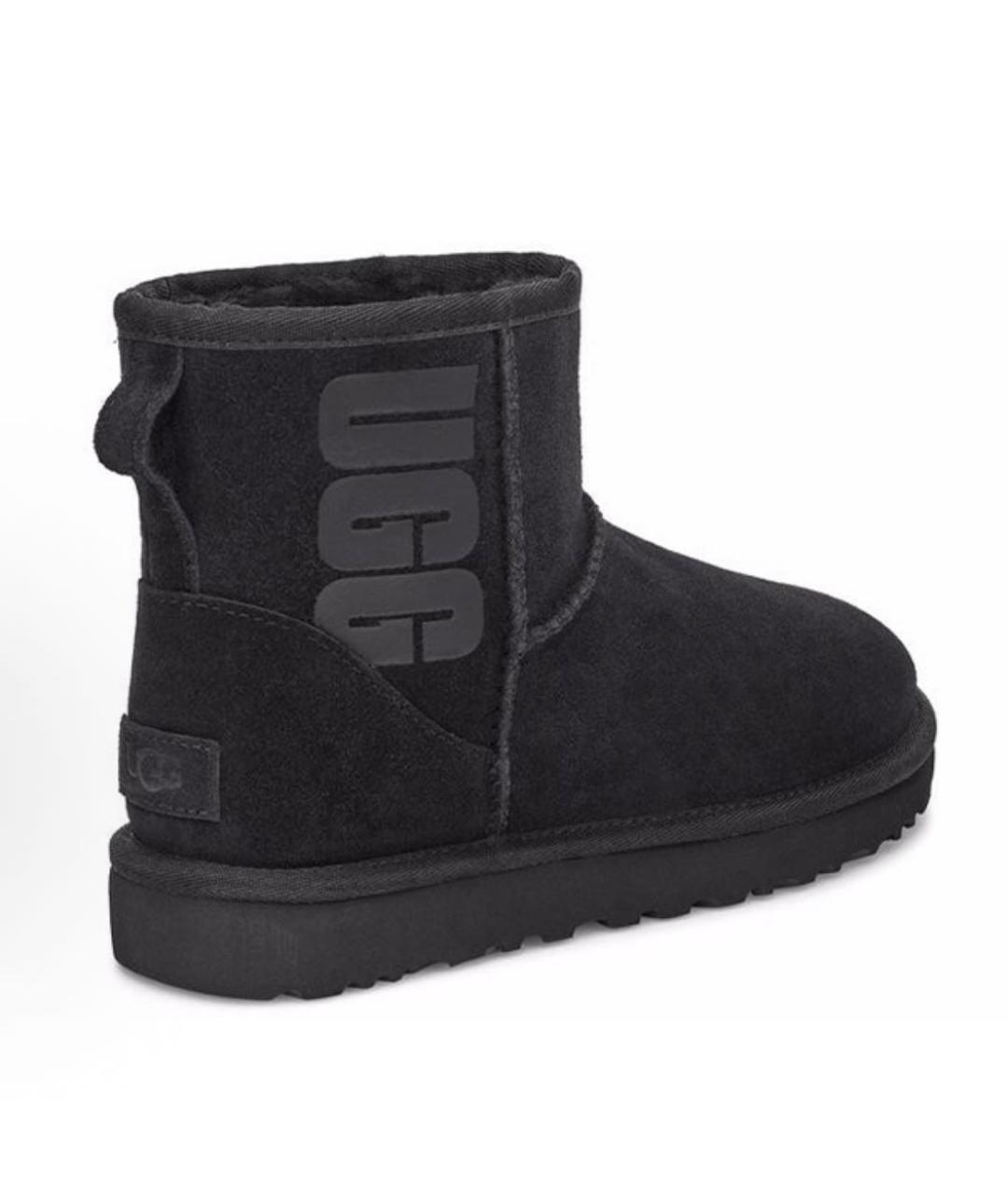 UGG AUSTRALIA Черные замшевые ботинки, фото 3