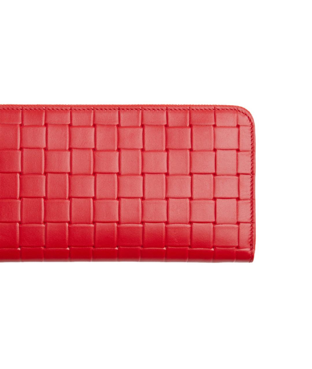BOTTEGA VENETA Красный кожаный кошелек, фото 3