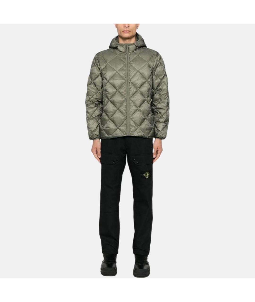 STONE ISLAND Черные брюки чинос, фото 4