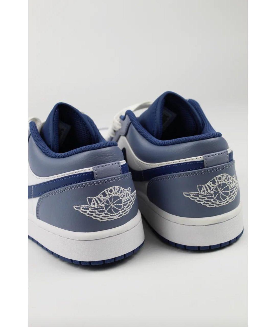 NIKE Антрацитовые кожаные низкие кроссовки / кеды, фото 4