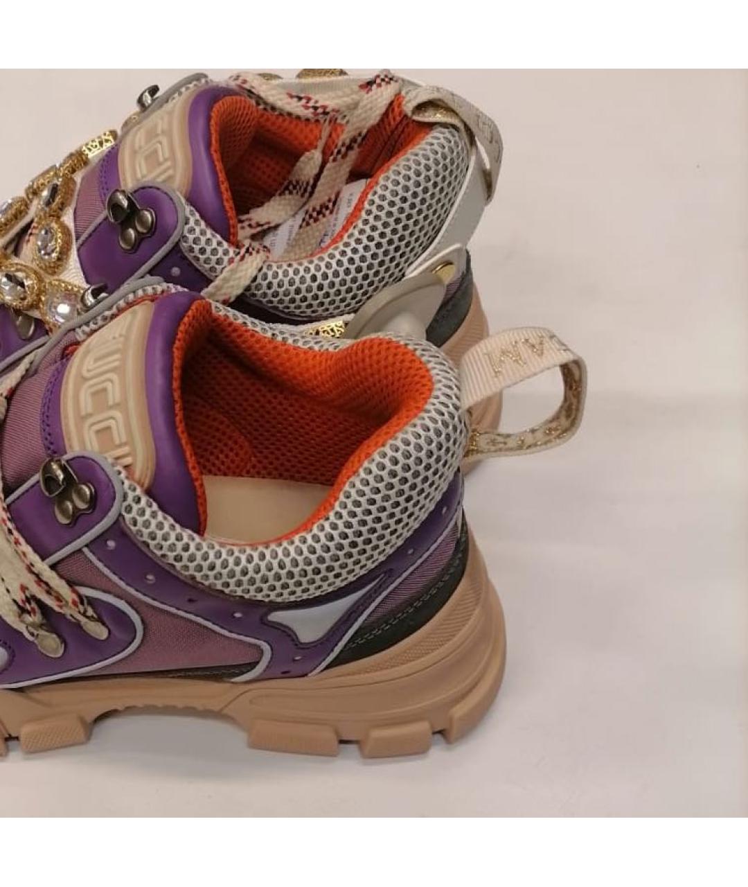 GUCCI Мульти кожаные кроссовки, фото 3