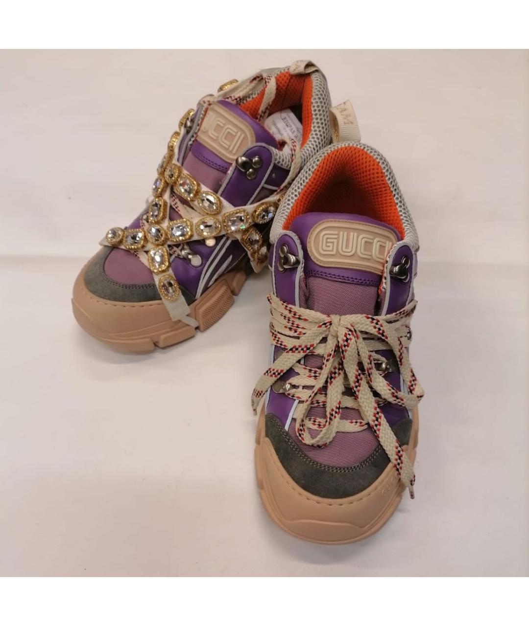 GUCCI Мульти кожаные кроссовки, фото 2