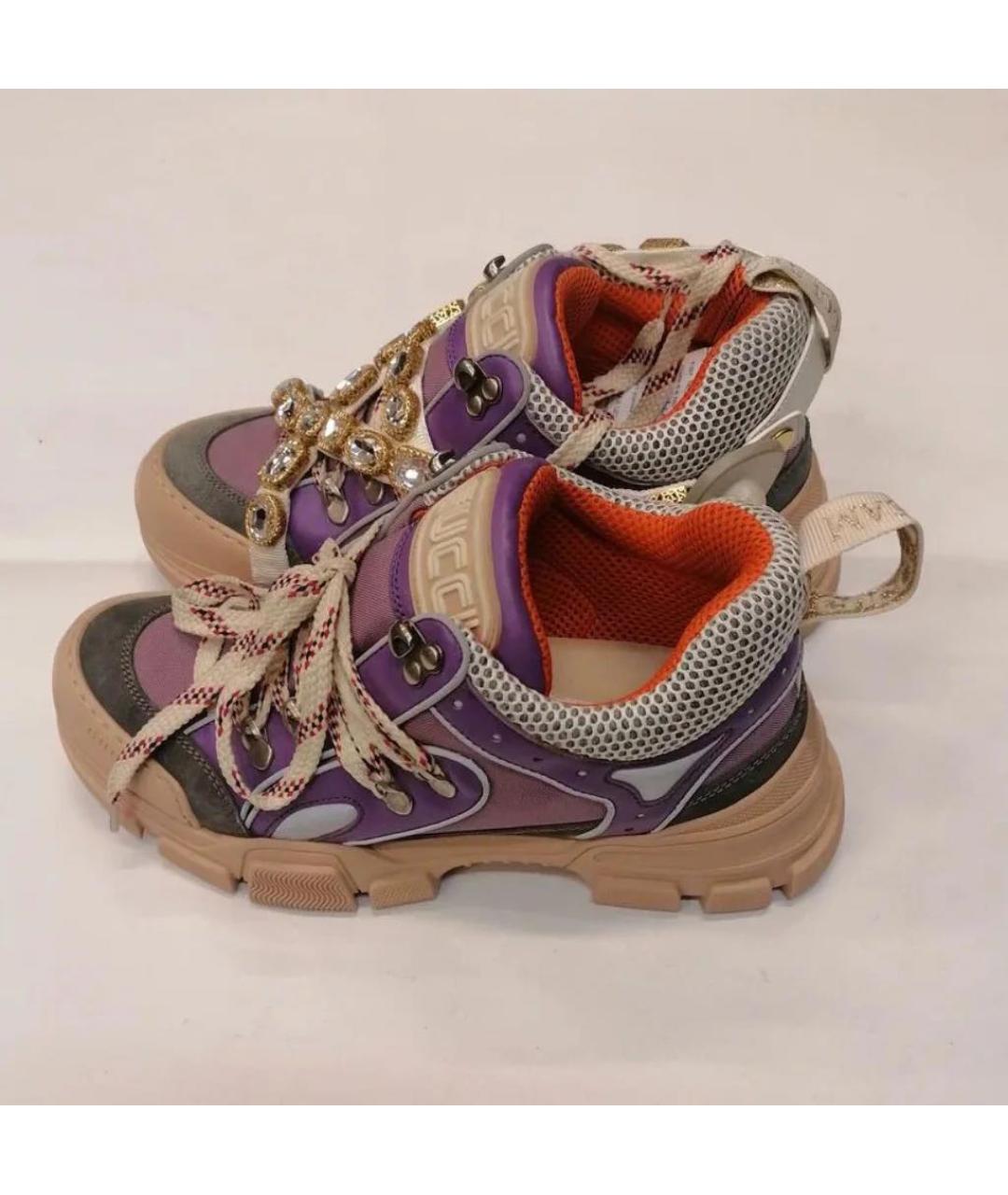 GUCCI Мульти кожаные кроссовки, фото 4