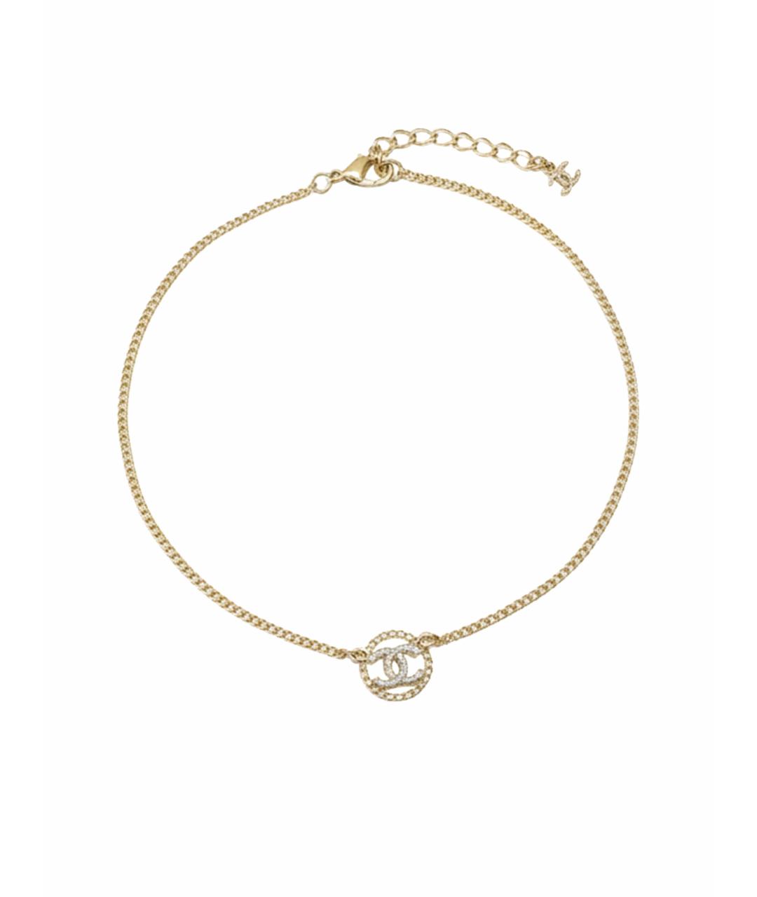 CHANEL Золотое металлическое колье, фото 1