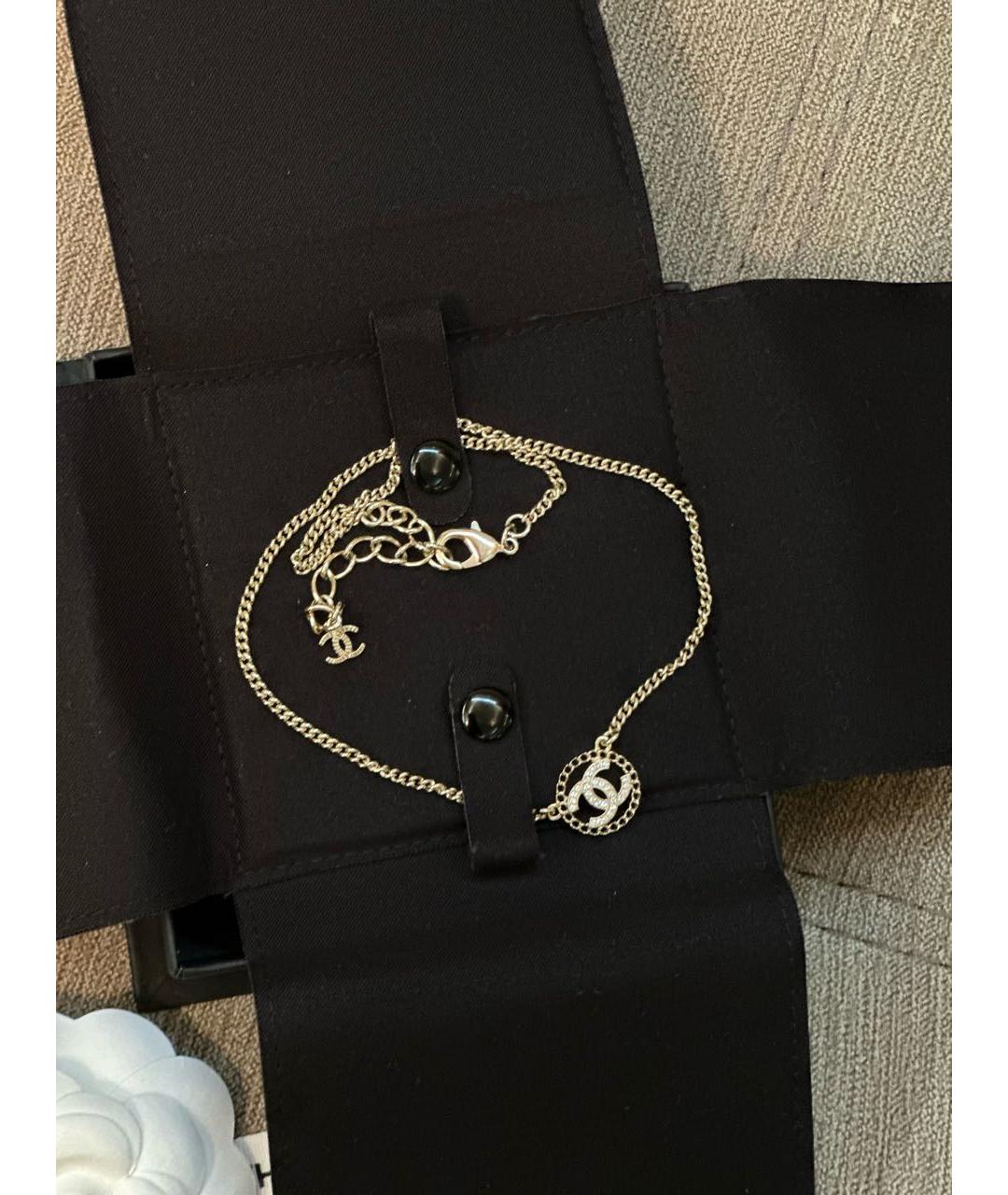 CHANEL Золотое металлическое колье, фото 6