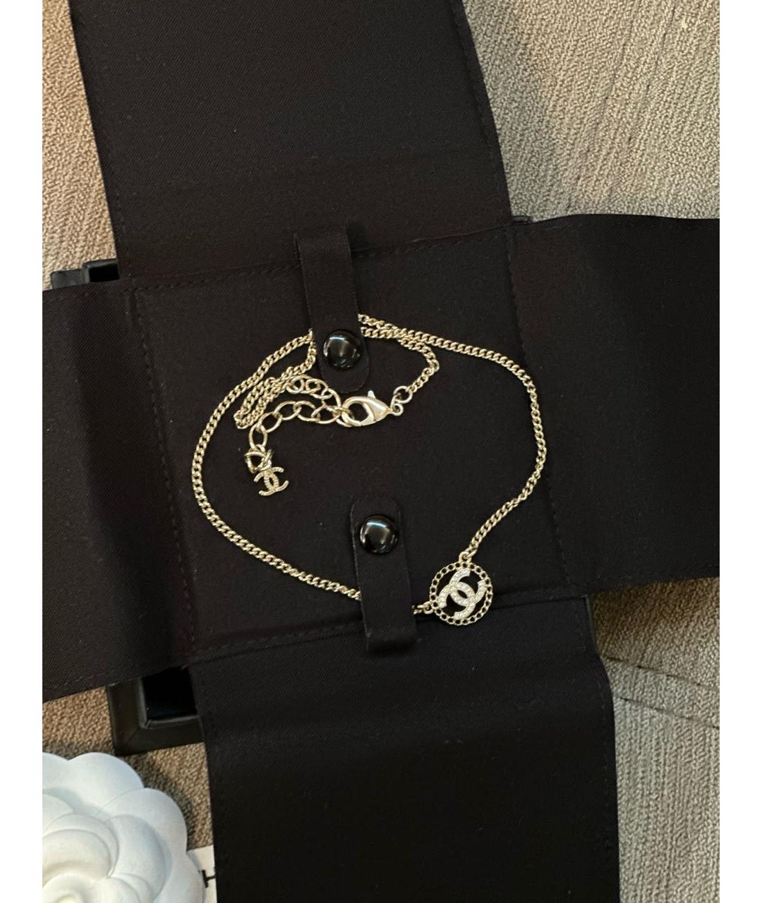 CHANEL Золотое металлическое колье, фото 5