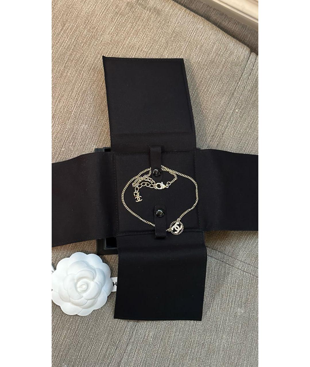 CHANEL Золотое металлическое колье, фото 2