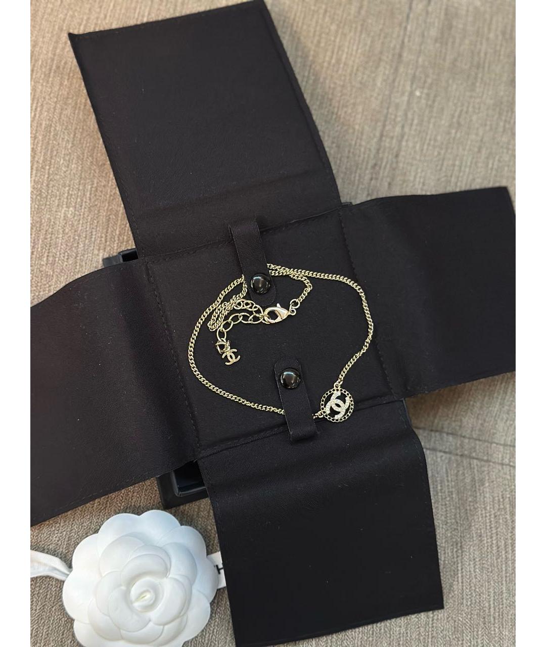 CHANEL Золотое металлическое колье, фото 4