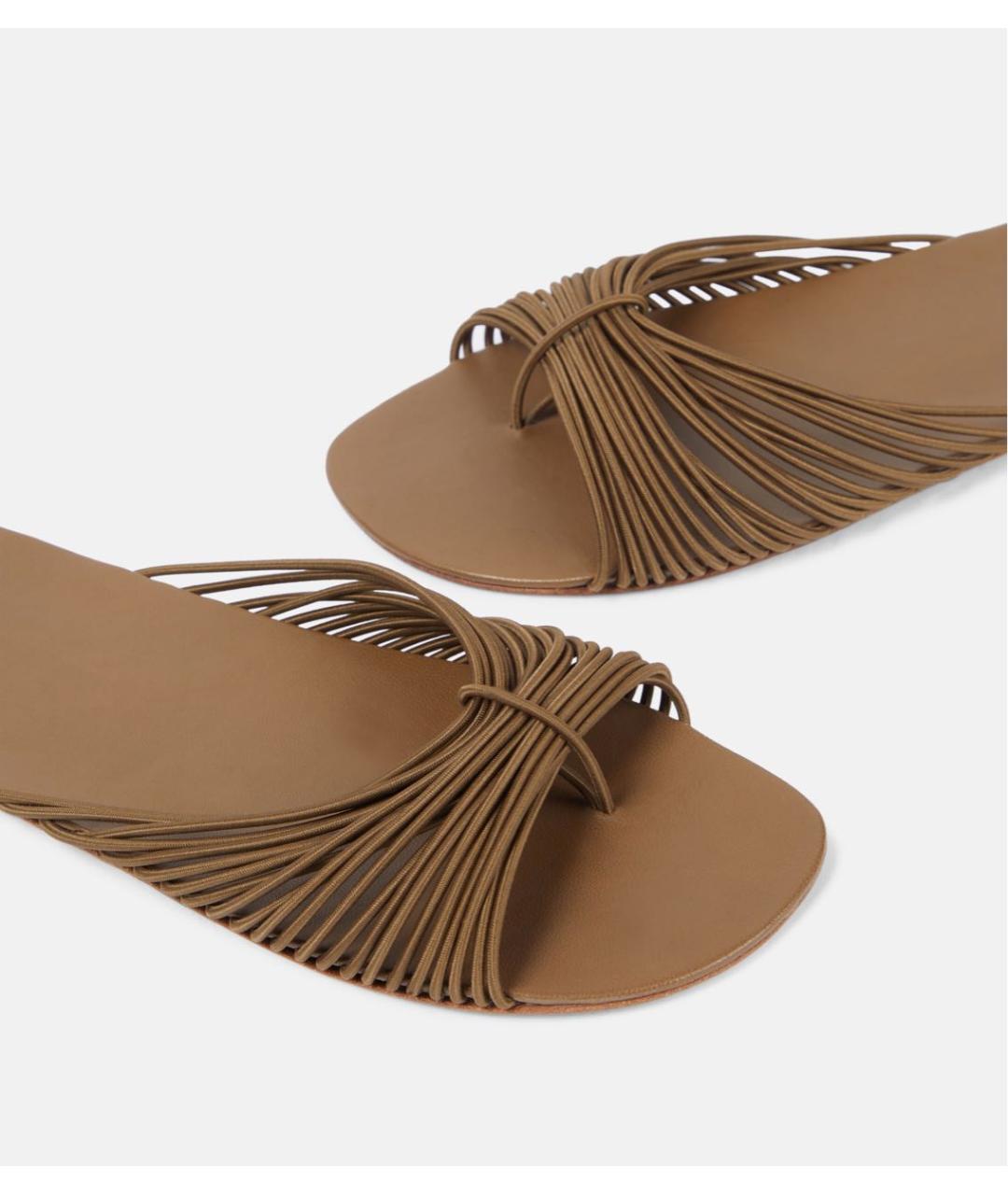 THE ROW Хаки шлепанцы, фото 8