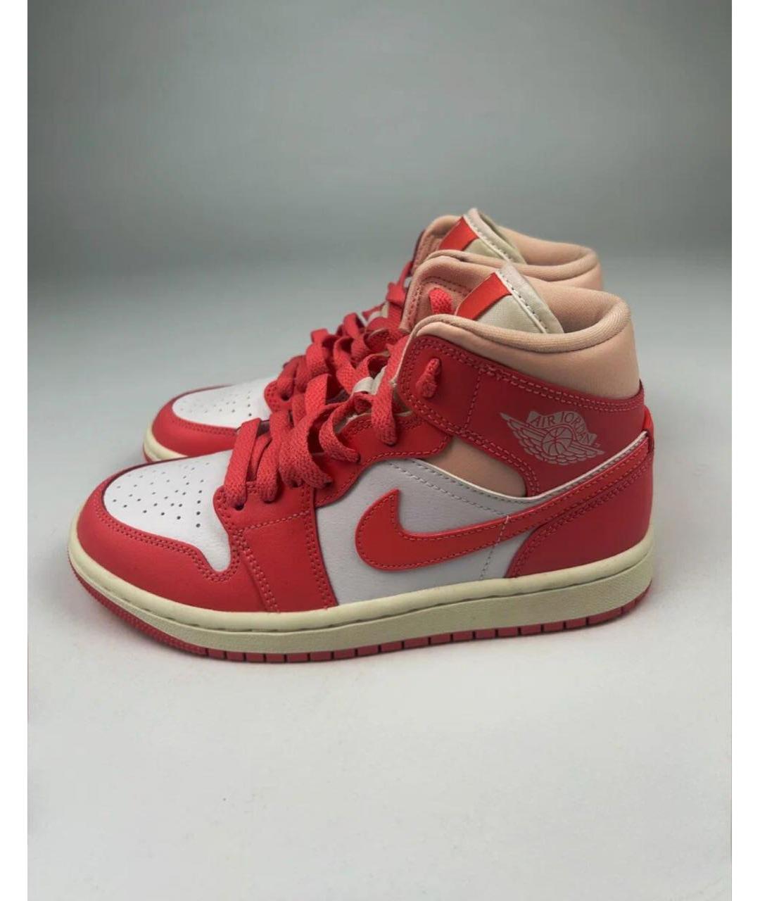 NIKE Коралловые кожаные кроссовки, фото 6