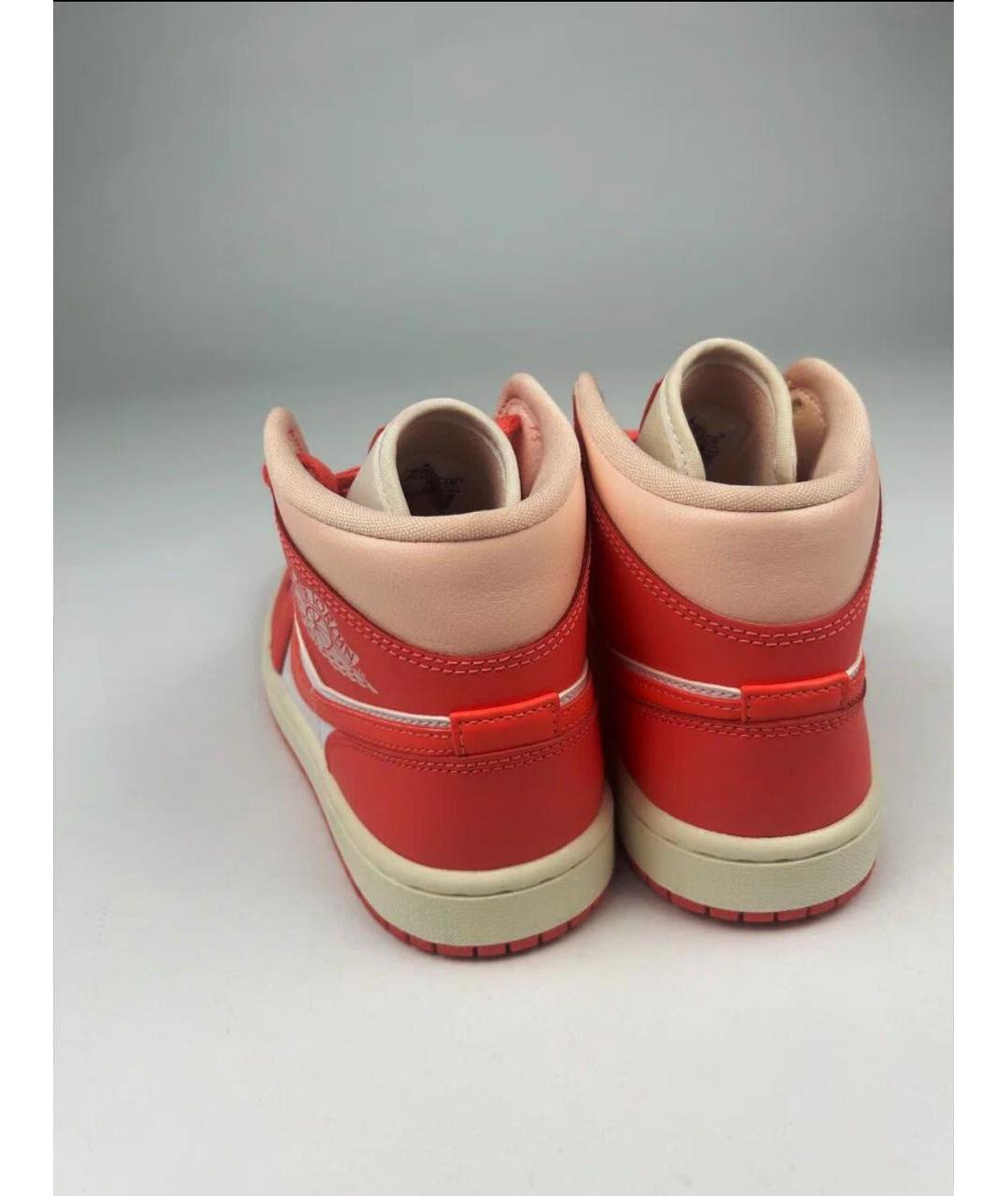 NIKE Коралловые кожаные кроссовки, фото 5