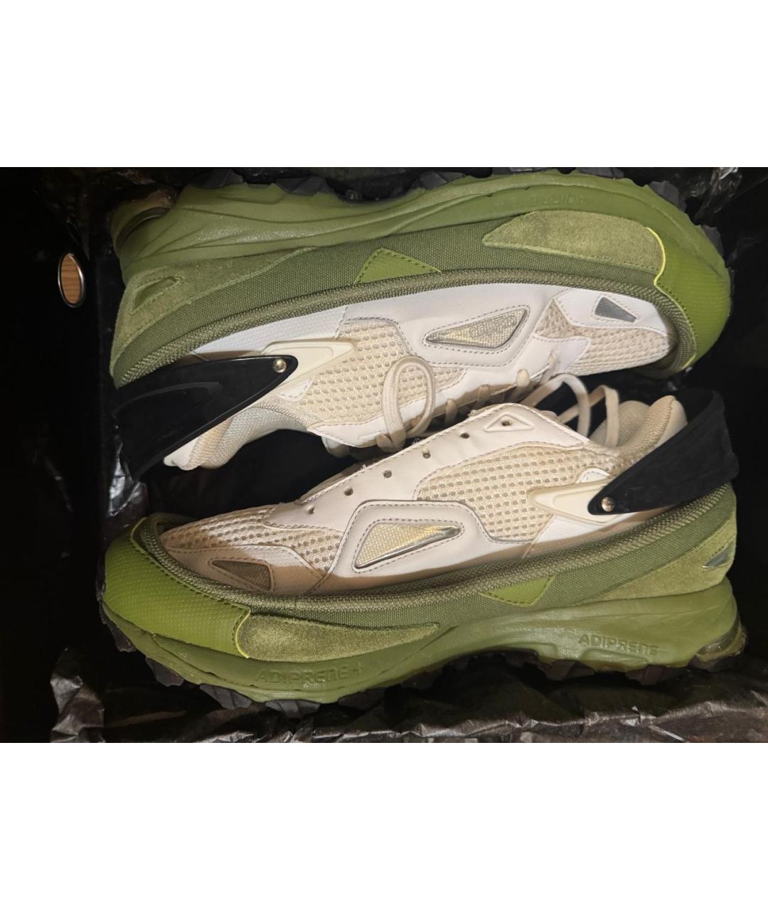 ADIDAS X RAF SIMONS Белые замшевые низкие кроссовки / кеды, фото 7