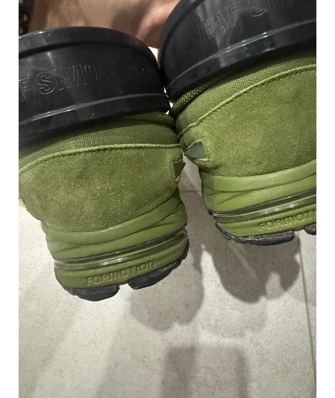 ADIDAS X RAF SIMONS Белые замшевые низкие кроссовки / кеды, фото 4