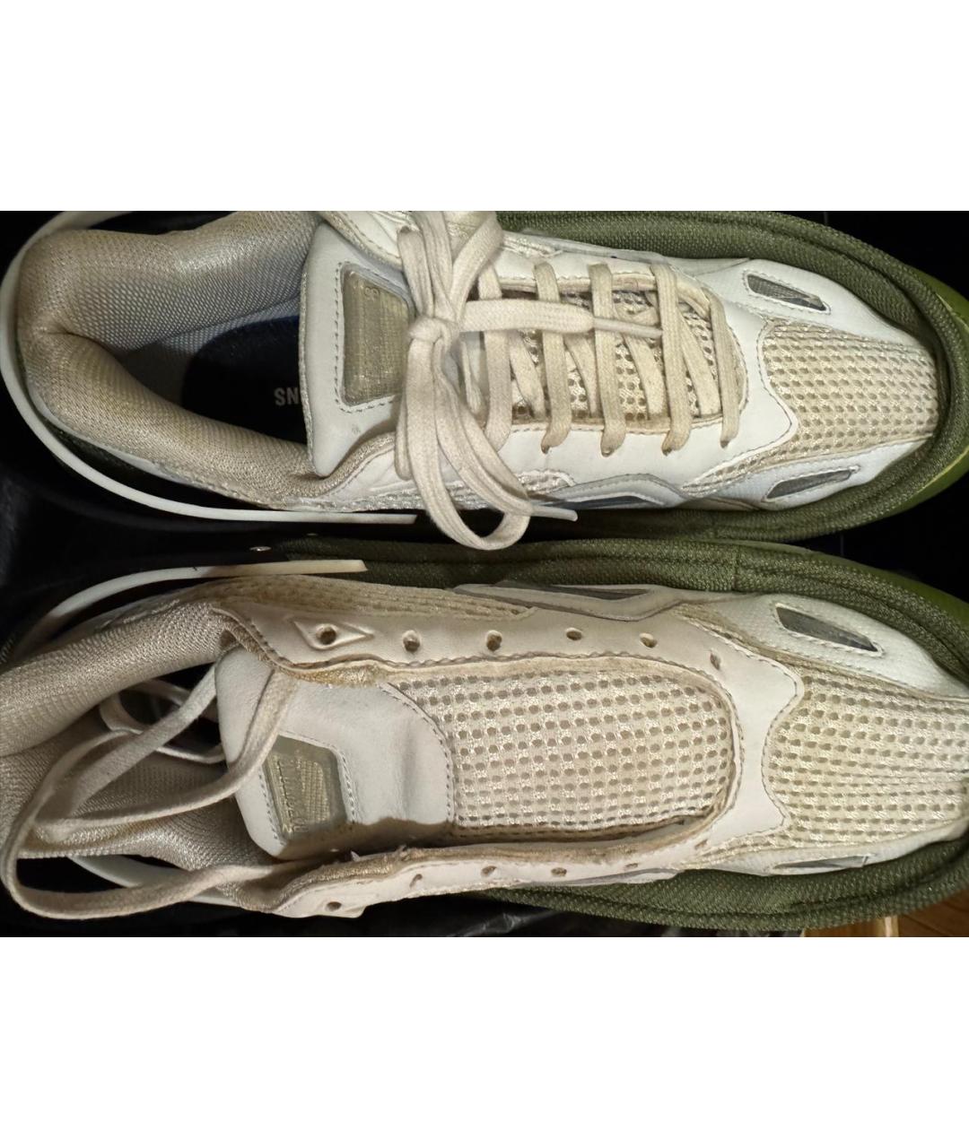 ADIDAS X RAF SIMONS Белые замшевые низкие кроссовки / кеды, фото 2