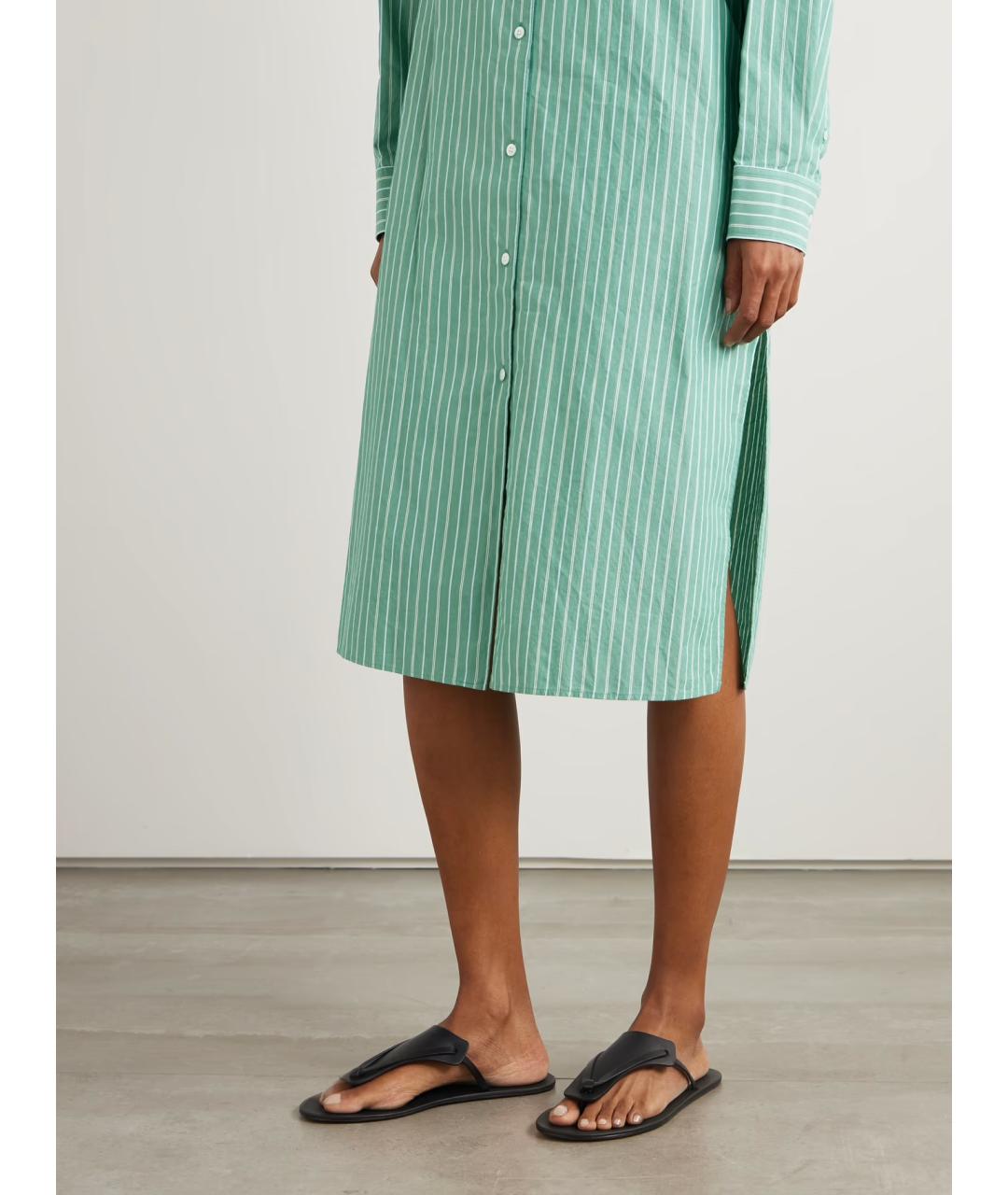 THE ROW Черные кожаные шлепанцы, фото 2