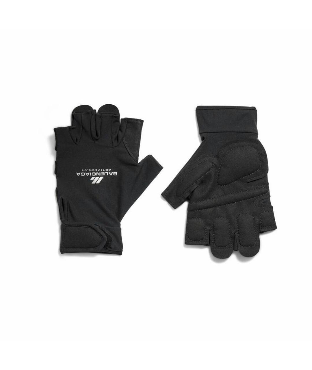 BALENCIAGA Темно-синие перчатки, фото 1