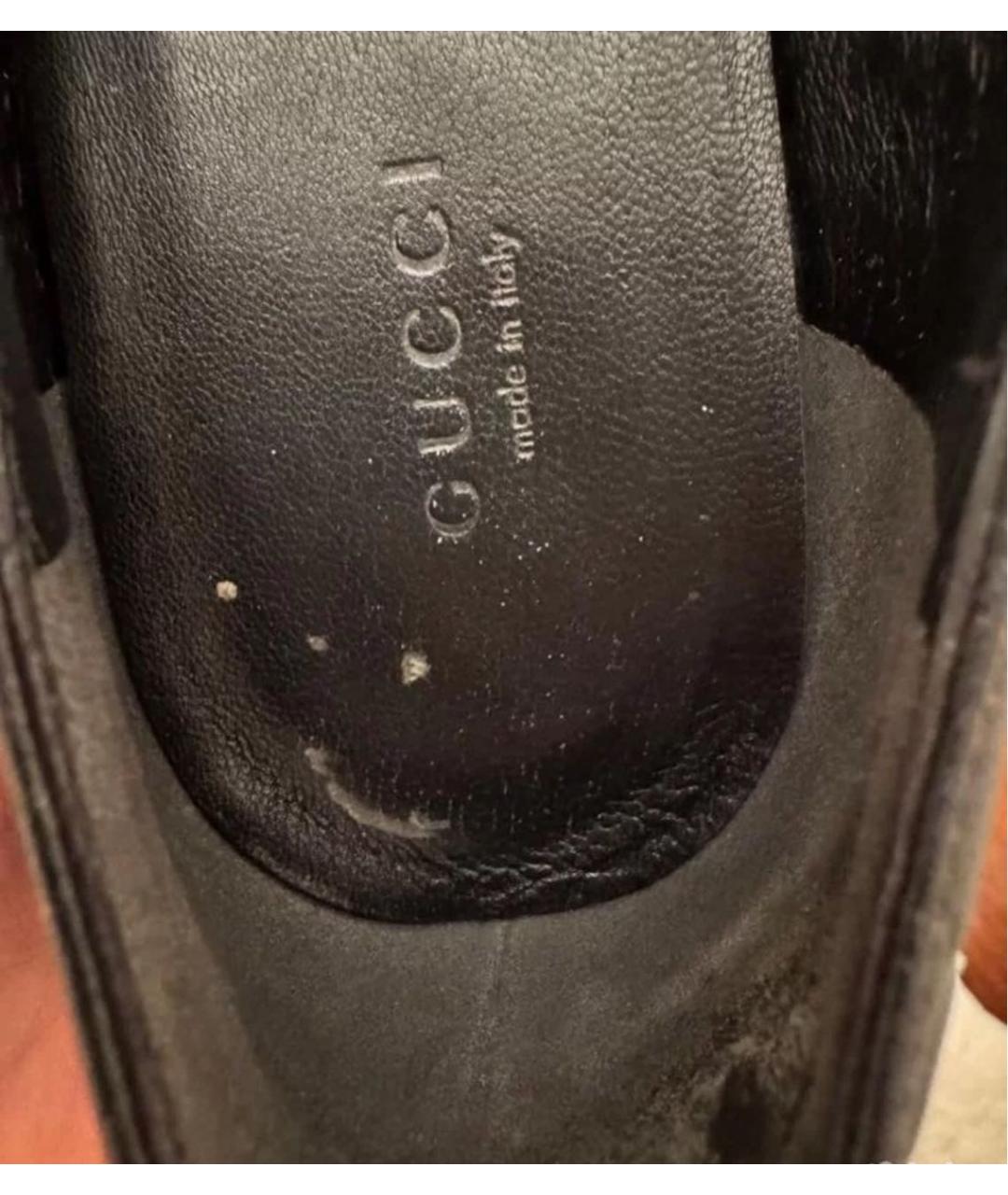 GUCCI Черные кожаные балетки, фото 6