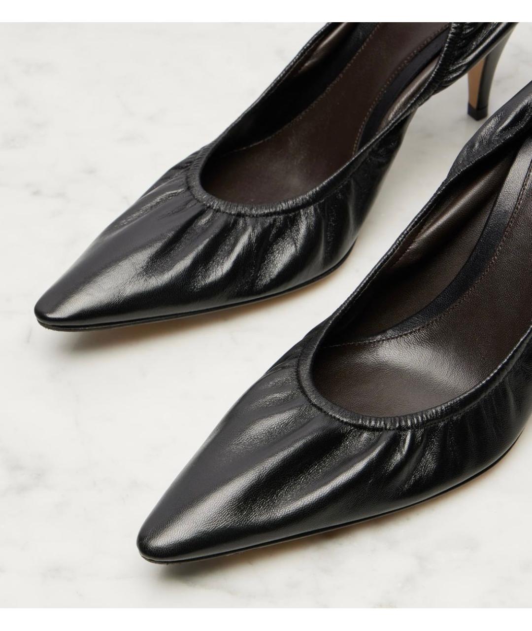 THE ROW Черные кожаные туфли, фото 6