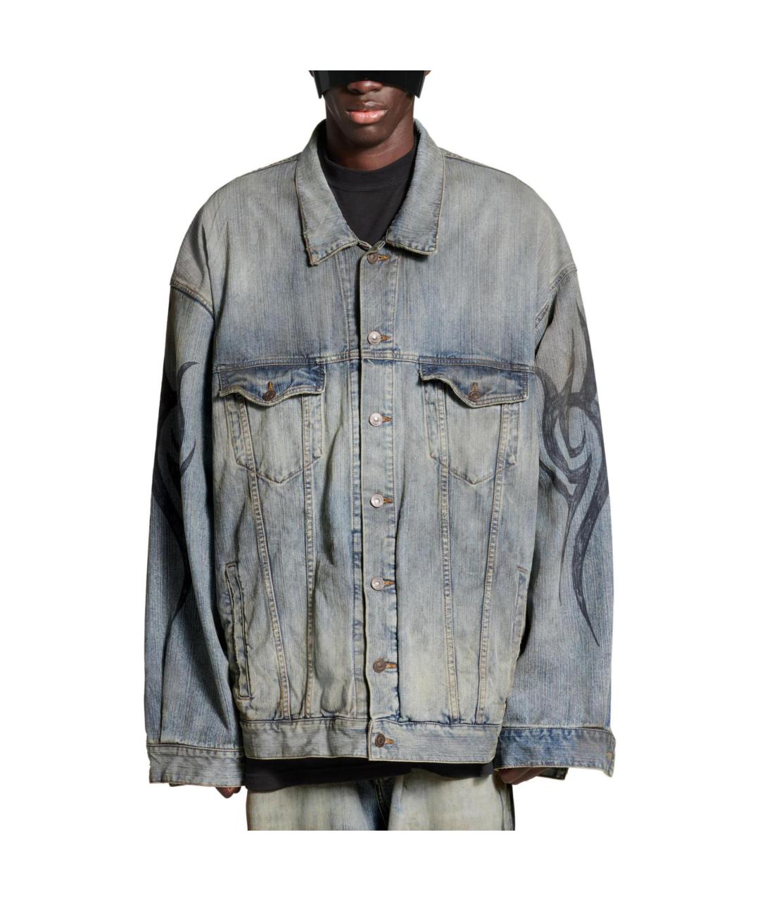 BALENCIAGA Голубая куртка, фото 3