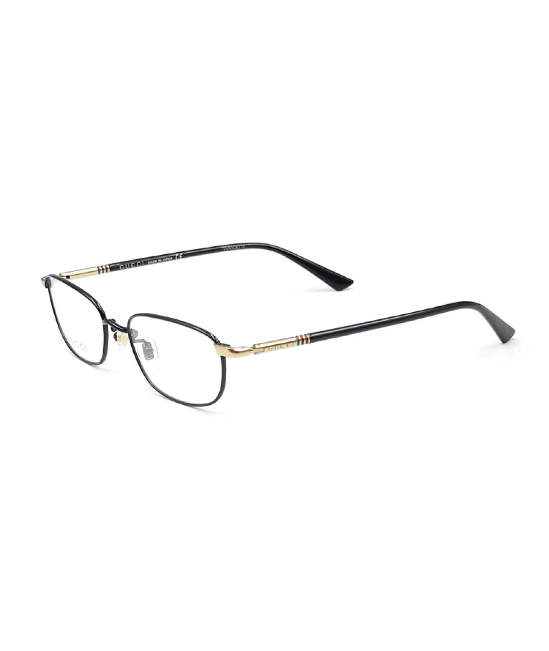 GUCCI Черные металлические солнцезащитные очки, фото 1