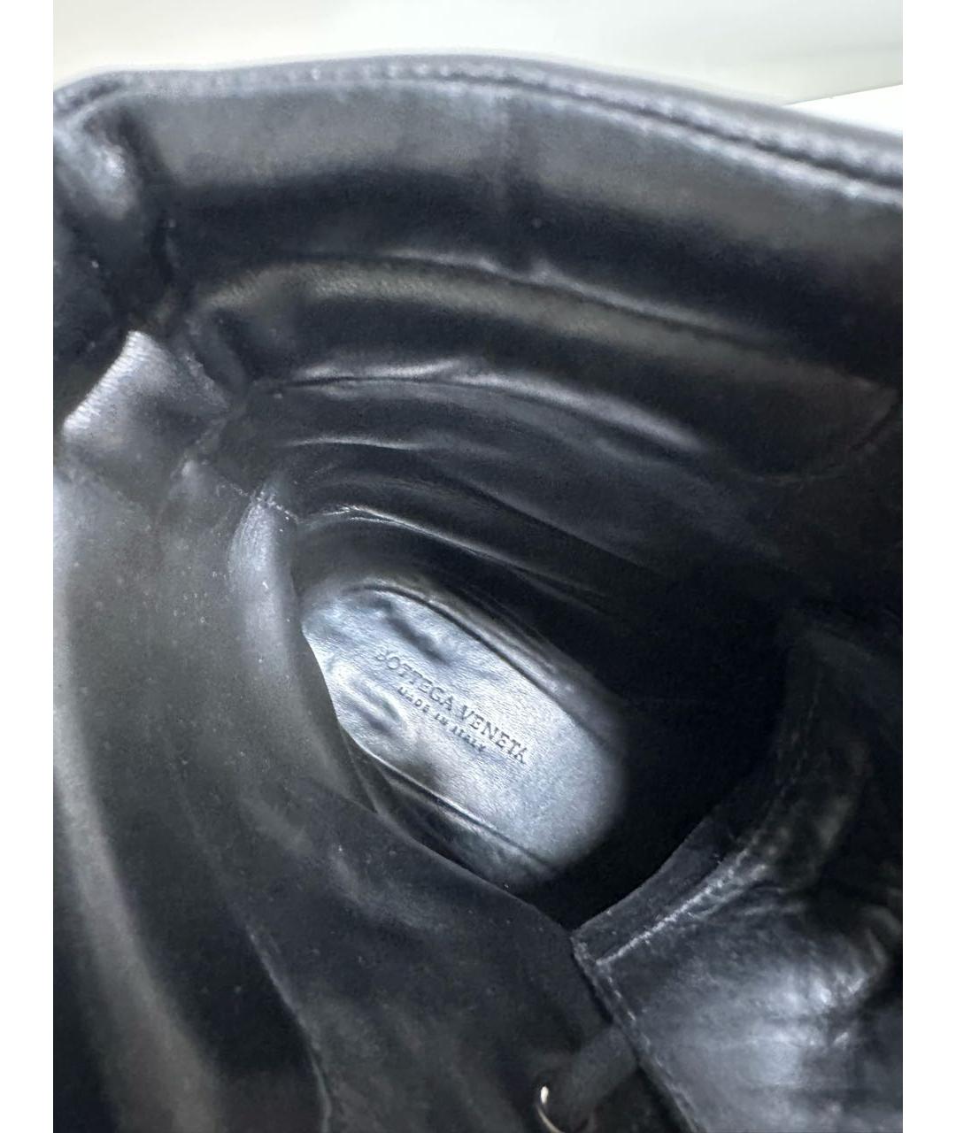 BOTTEGA VENETA Черные кожаные ботинки, фото 7
