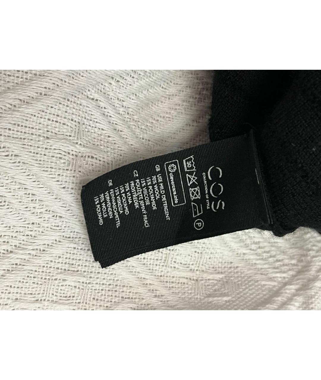 COS Черный шерстяной джемпер / свитер, фото 5