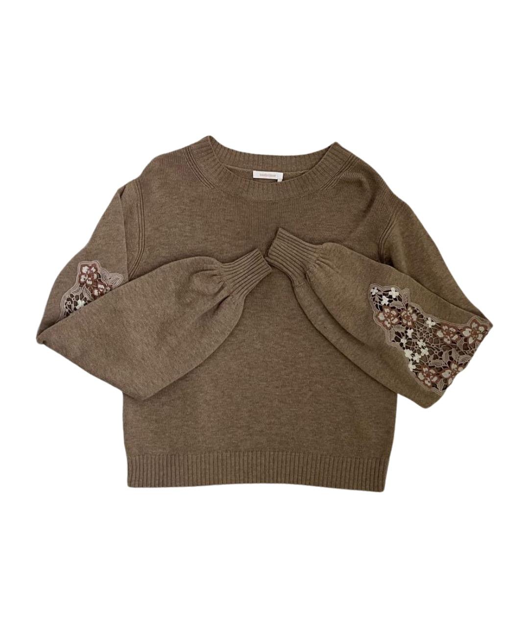 SEE BY CHLOE Бежевый шерстяной джемпер / свитер, фото 10