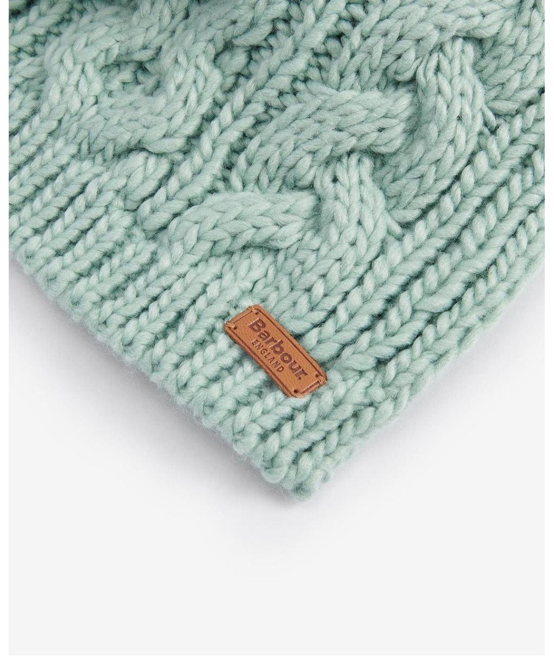 BARBOUR Зеленый шерстяной шарф, фото 7