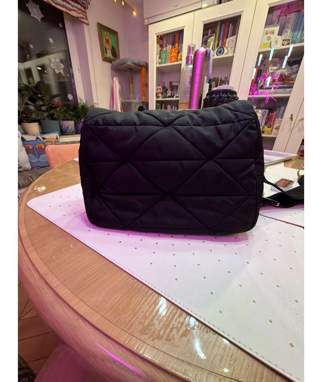 PRADA Черная тканевая сумка через плечо, фото 3