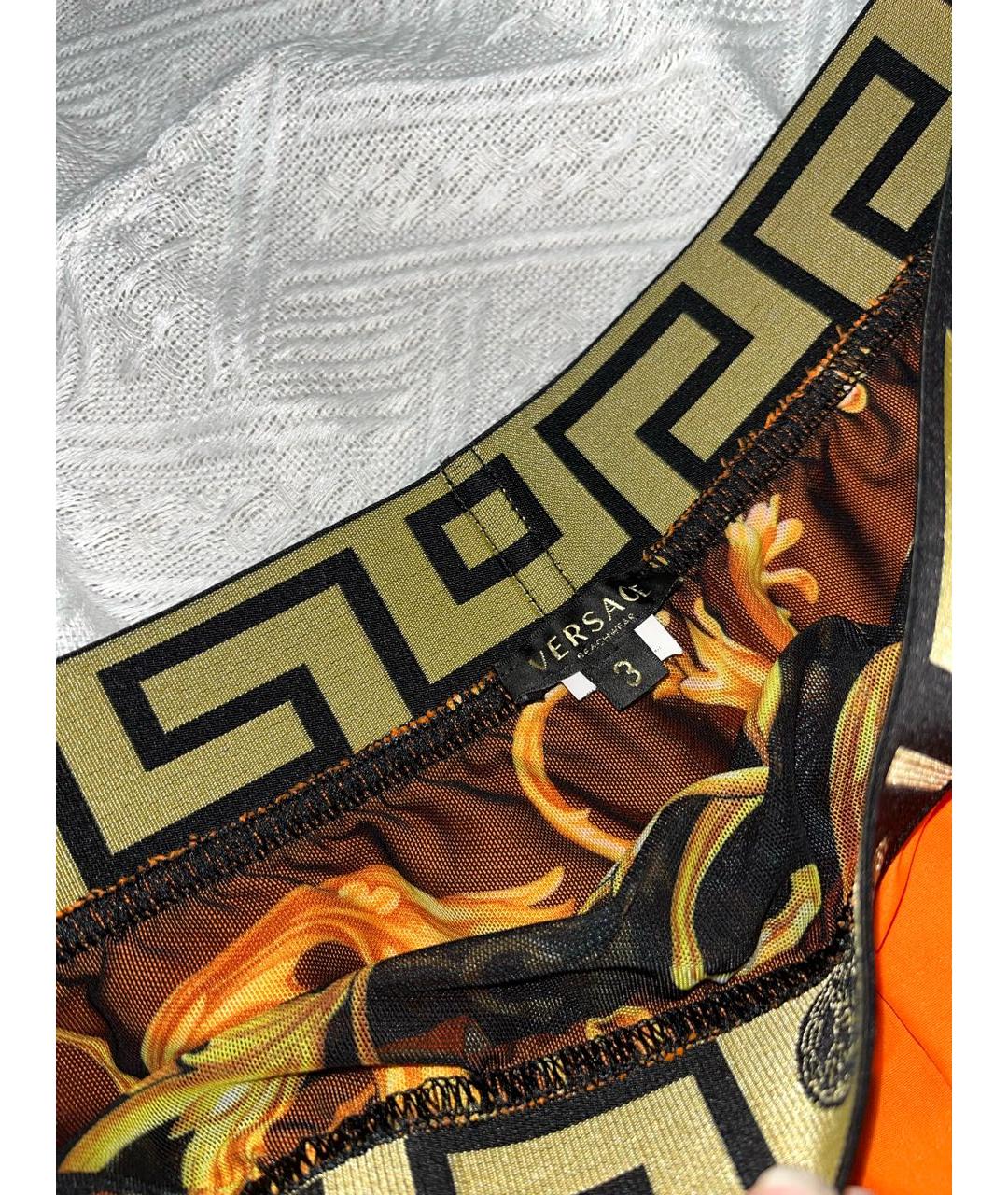 VERSACE Оранжевое шорты, фото 5