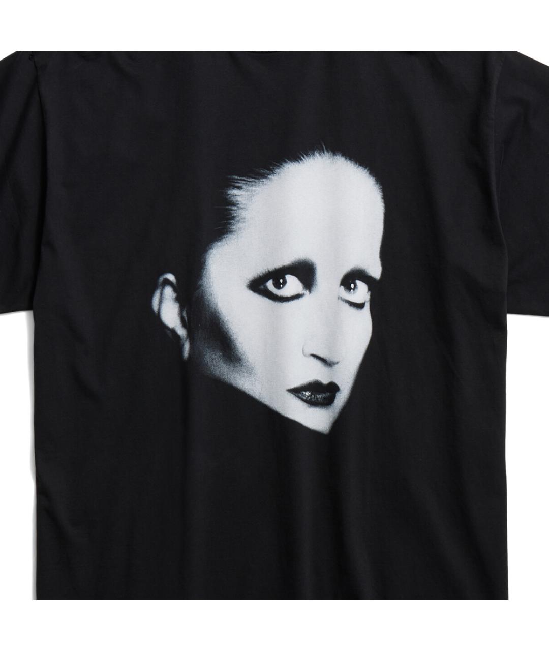 BALENCIAGA Черная хлопковая футболка, фото 3