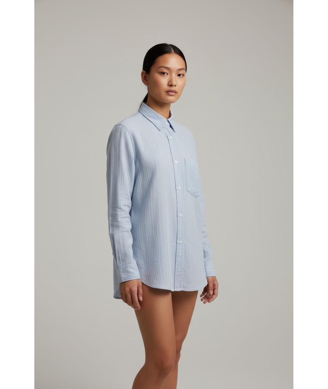 ISABEL MARANT ETOILE Голубая хлопковая рубашка, фото 2