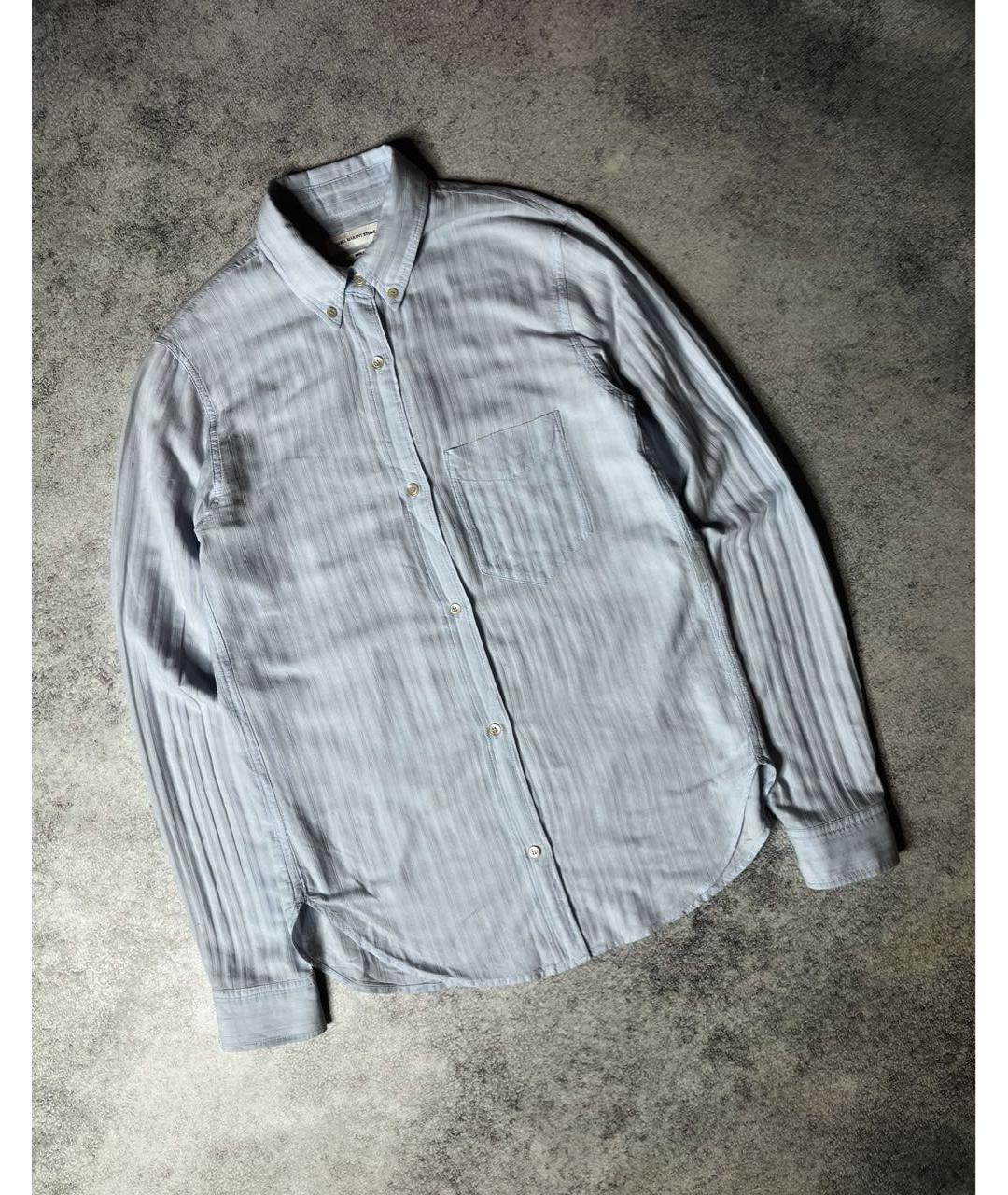 ISABEL MARANT ETOILE Голубая хлопковая рубашка, фото 3