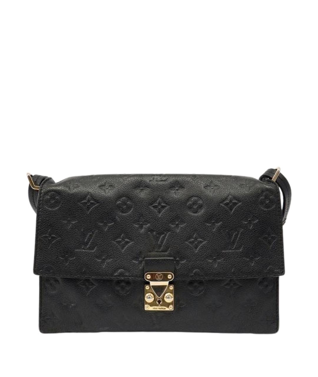 LOUIS VUITTON Черная кожаная сумка через плечо, фото 1