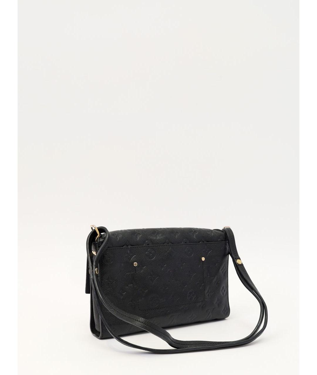 LOUIS VUITTON Черная кожаная сумка через плечо, фото 2