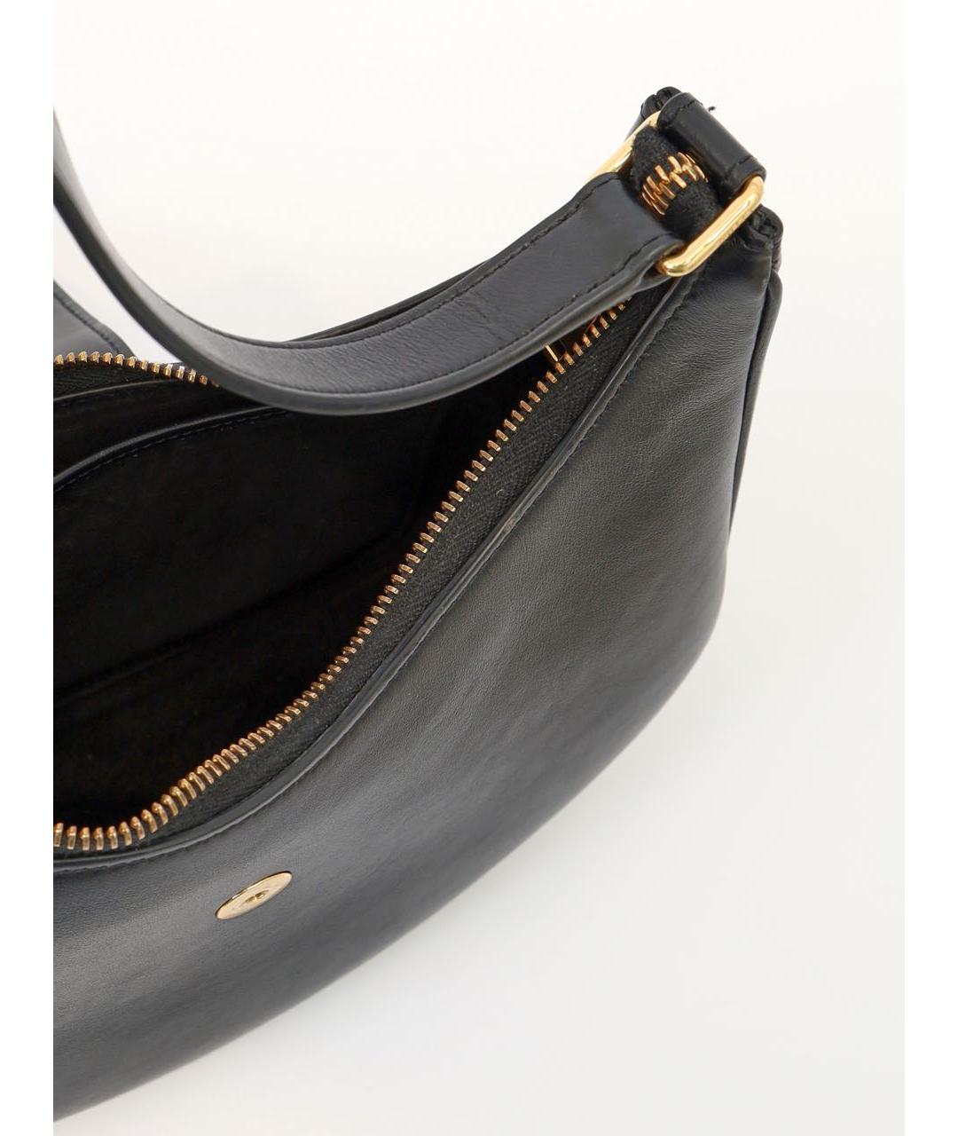 CELINE Черная кожаная сумка с короткими ручками, фото 4