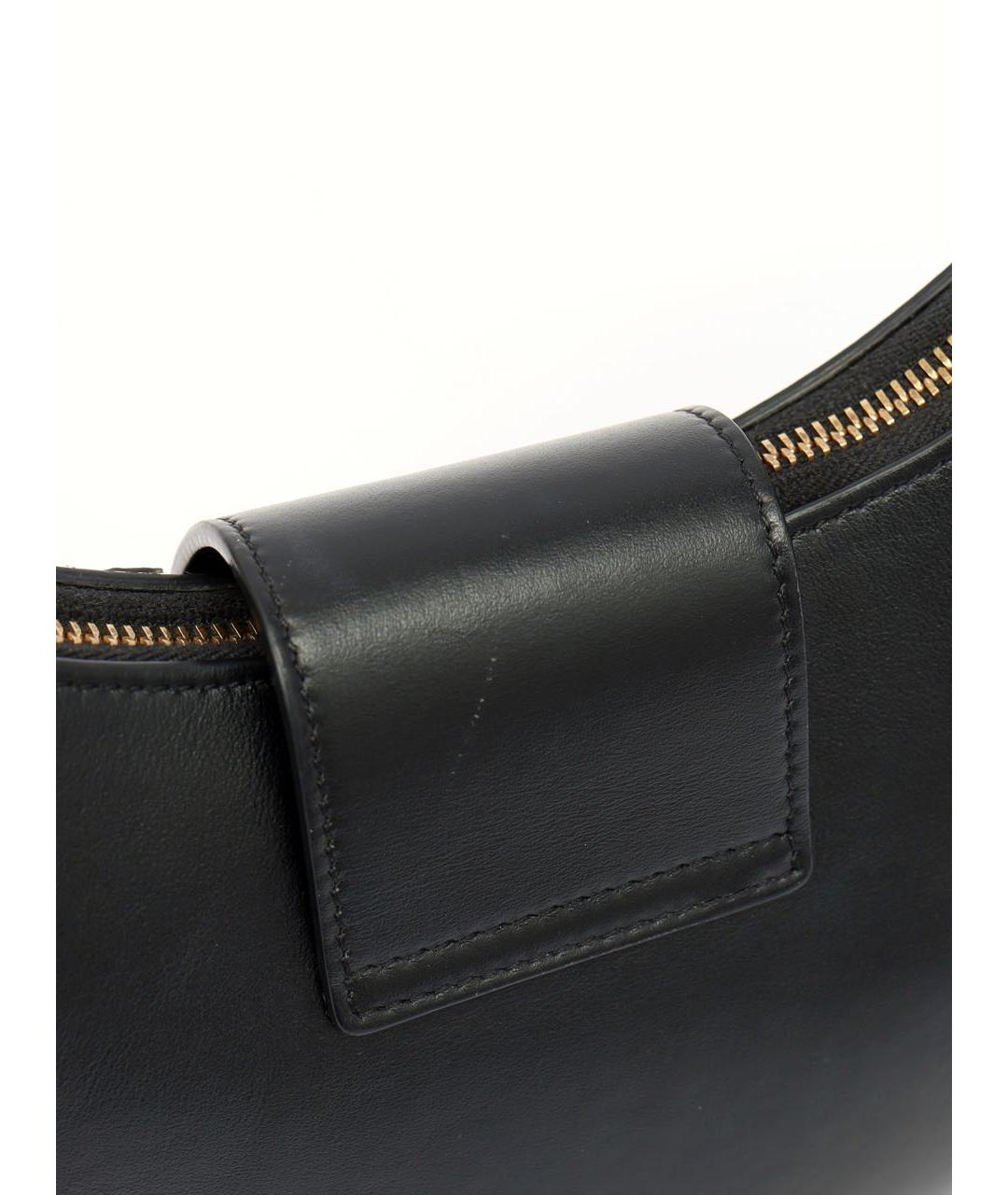 CELINE Черная кожаная сумка с короткими ручками, фото 7