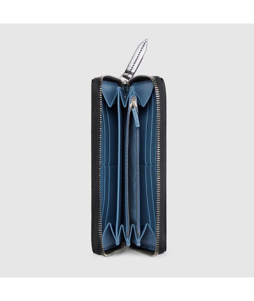 GUCCI Черный кожаный кошелек, фото 2