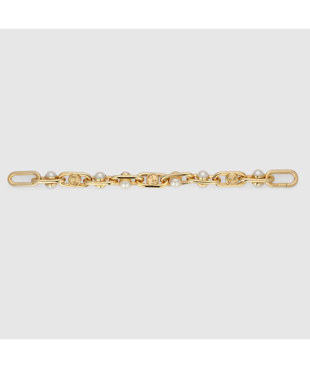 GUCCI Желтый латунный браслет, фото 2