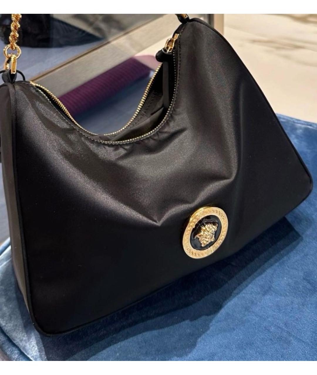 VERSACE Черная сумка через плечо, фото 5