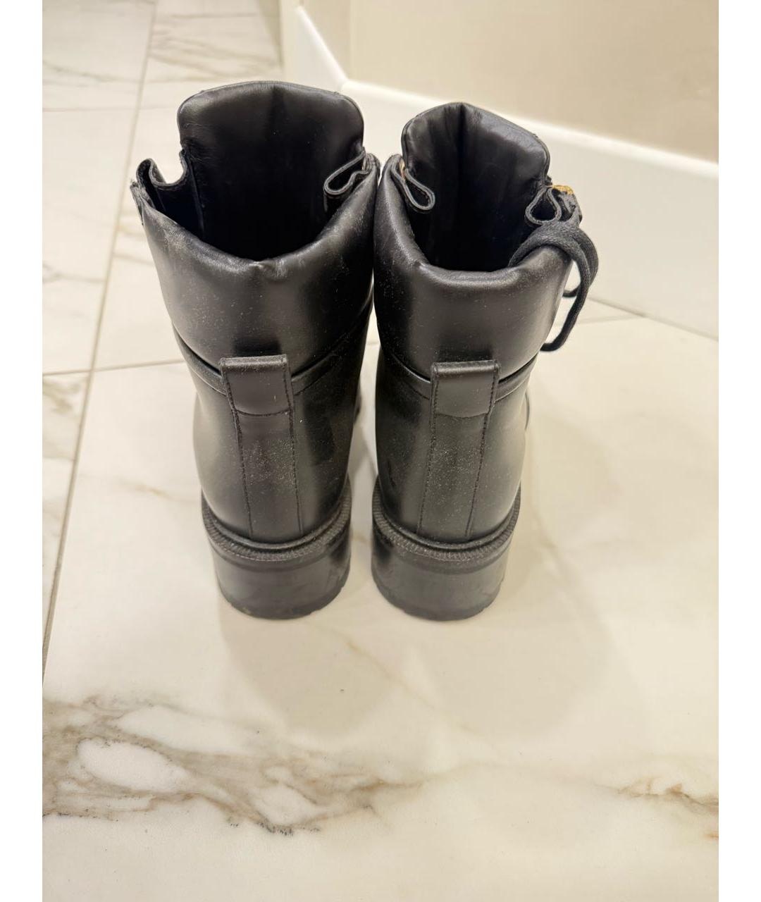 BALMAIN Черные кожаные ботинки, фото 4