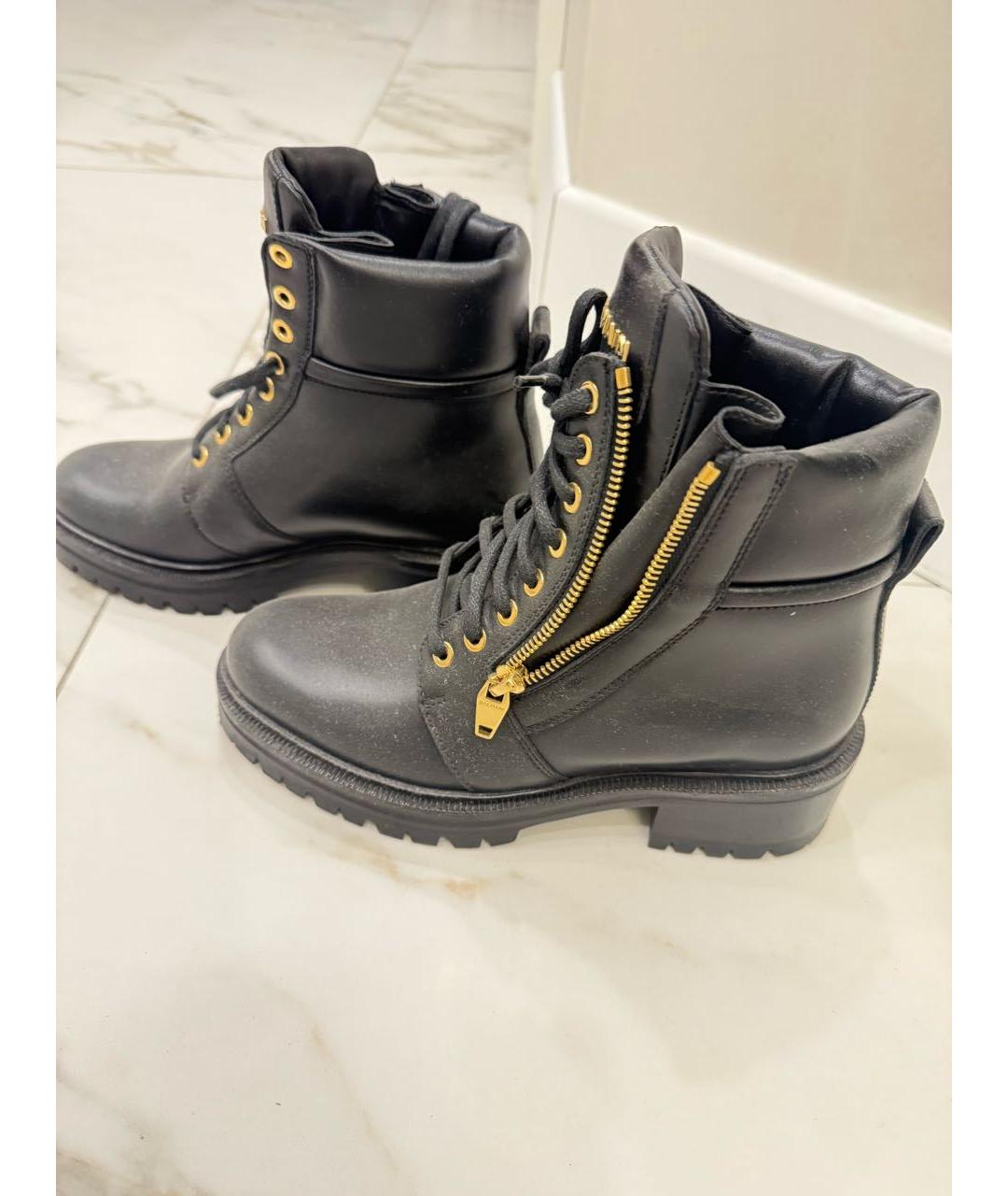 BALMAIN Черные кожаные ботинки, фото 8