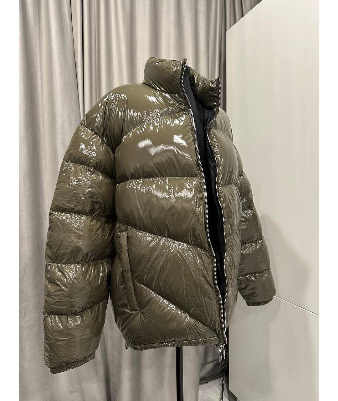 ARMANI EXCHANGE Зеленый полиамидовый пуховик, фото 3