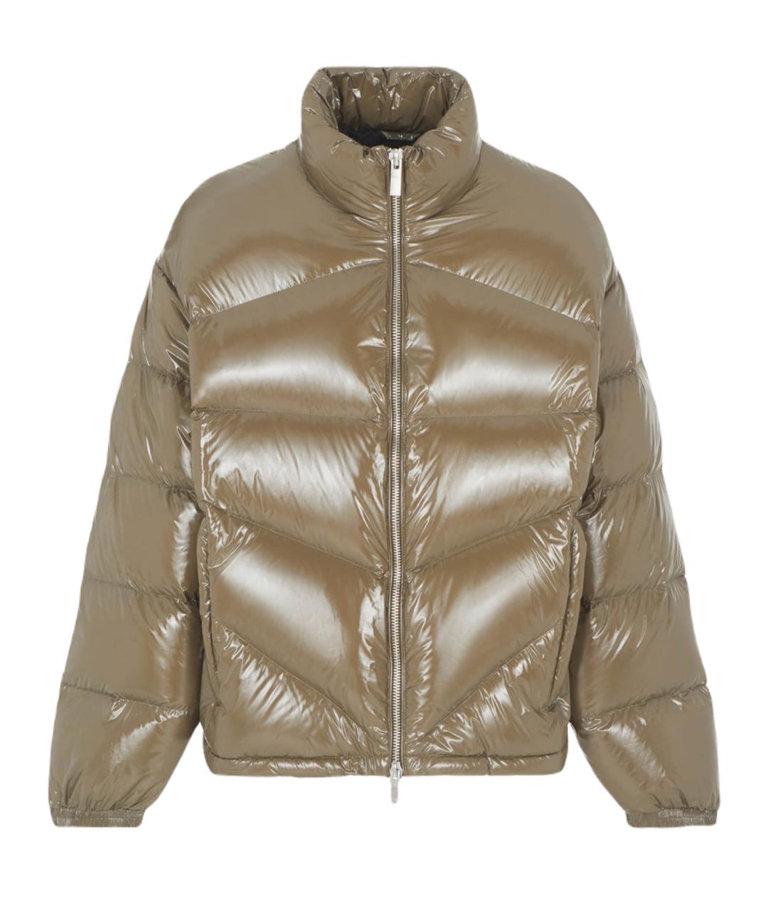 ARMANI EXCHANGE Зеленый полиамидовый пуховик, фото 1