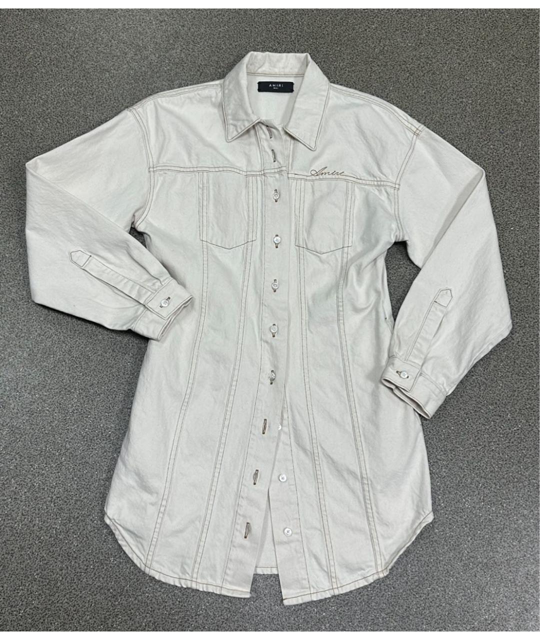 AMIRI Белое повседневное платье, фото 5
