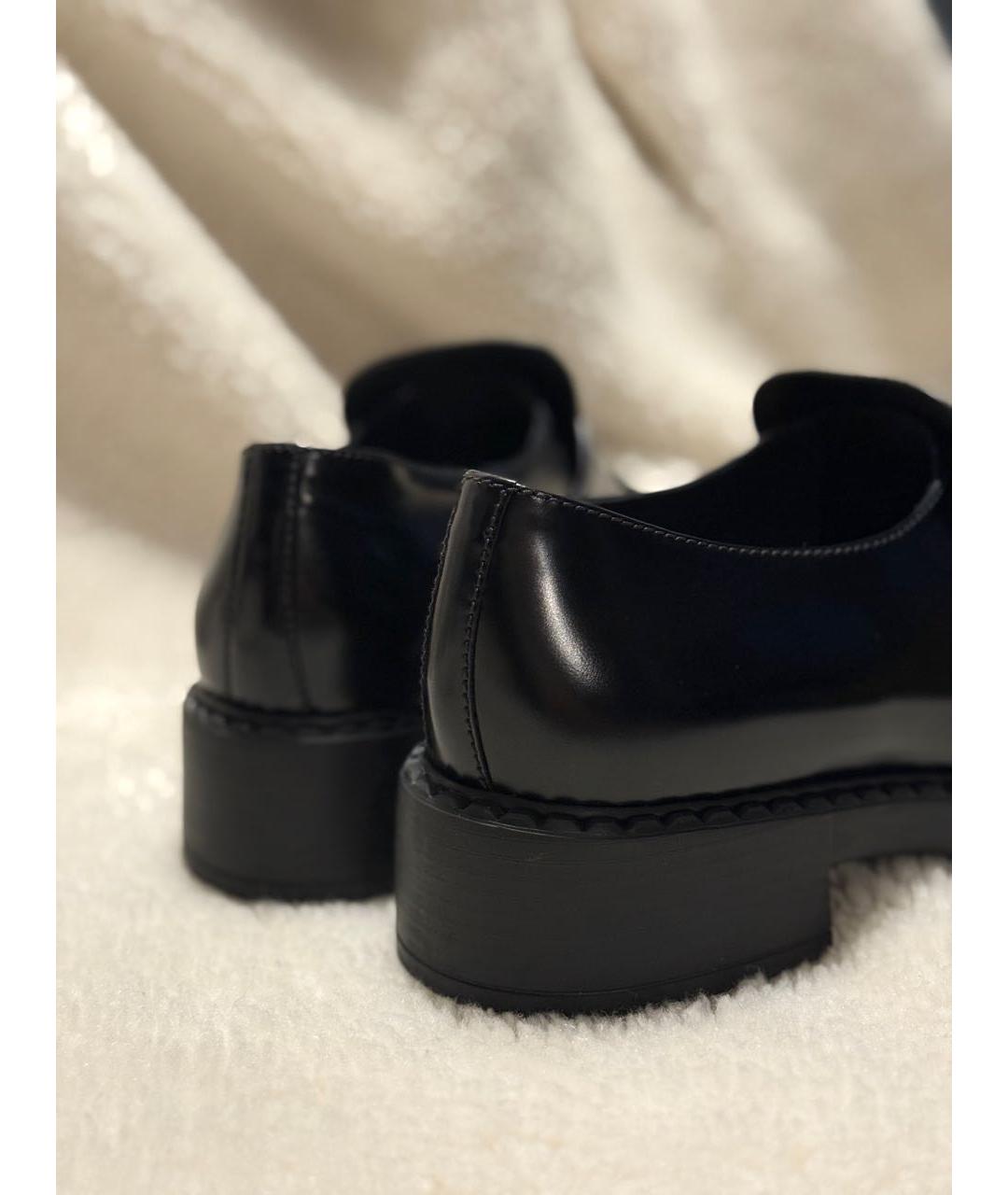PRADA Черные кожаные лоферы, фото 7