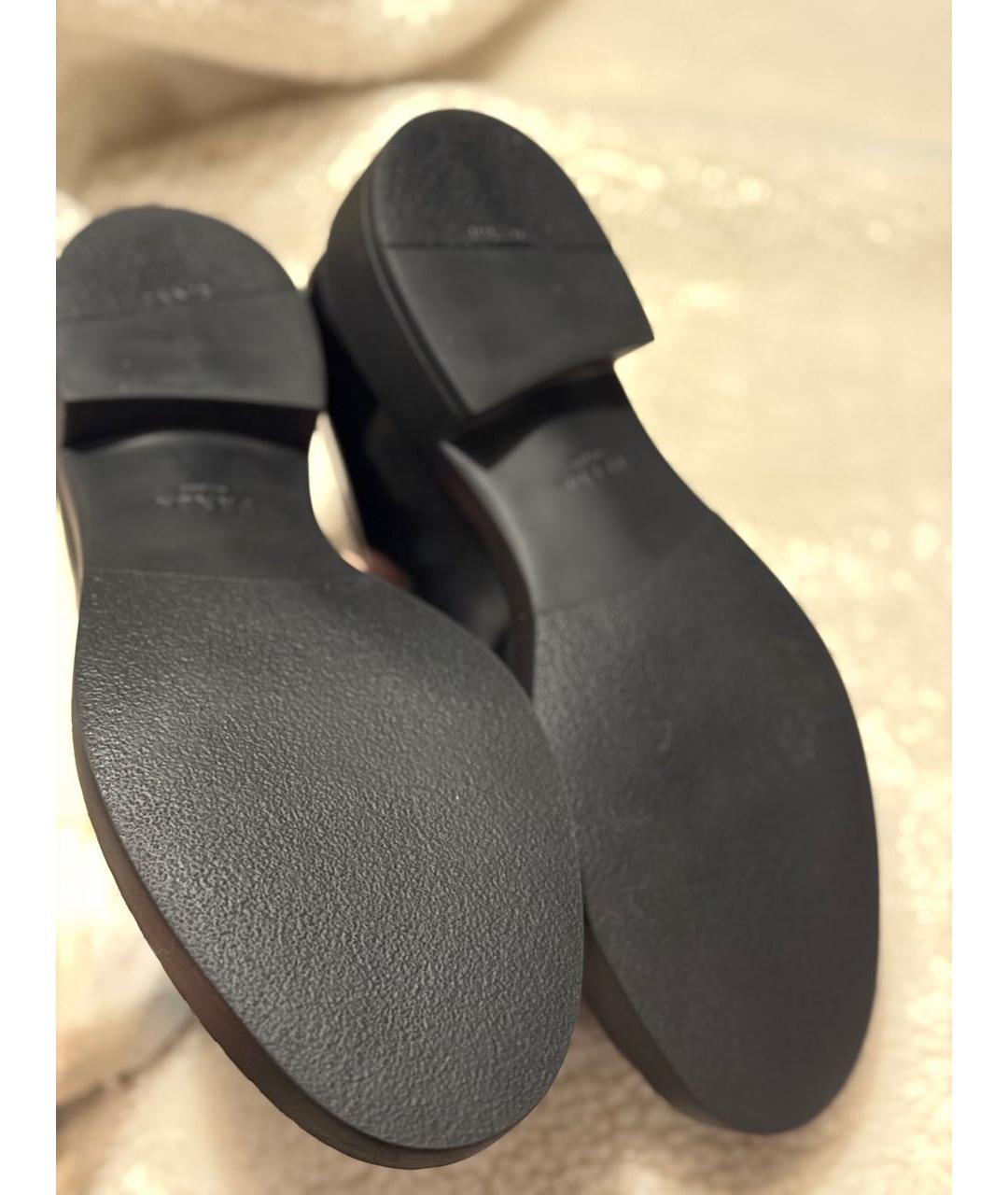 PRADA Черные кожаные лоферы, фото 8