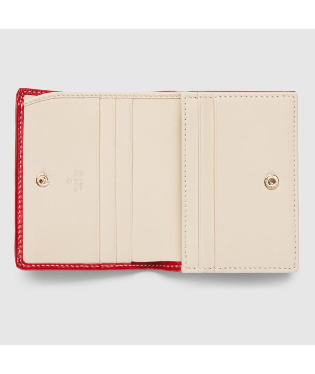 GUCCI Бежевый кожаный кошелек, фото 2